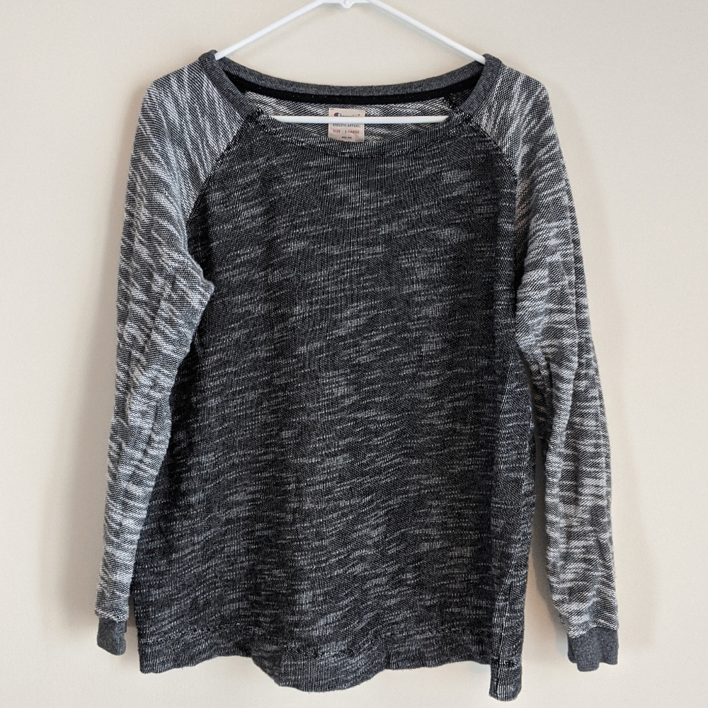 4/$20 grey raglan sleeve top sz XL